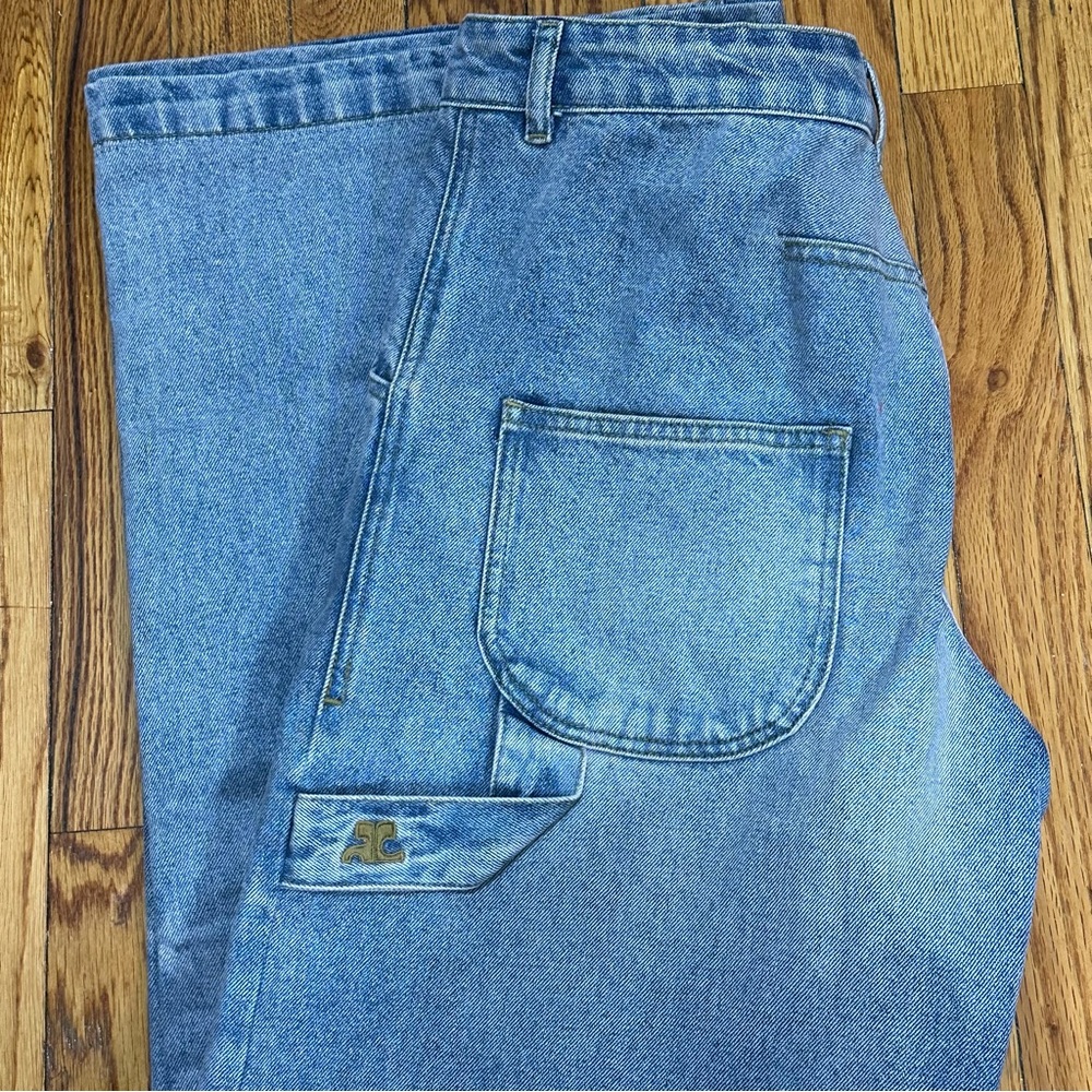 Courrèges Women’s wide leg denim jeans